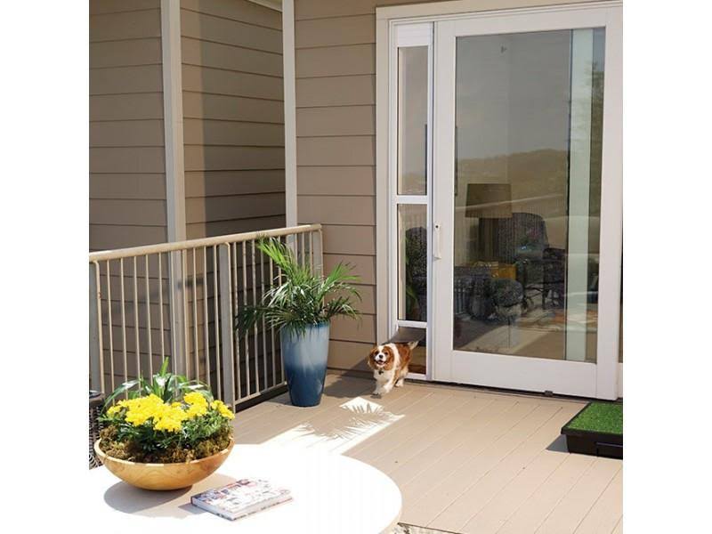 PetSafe 2-Piece Sliding Glass Pet DOOR, Large, White