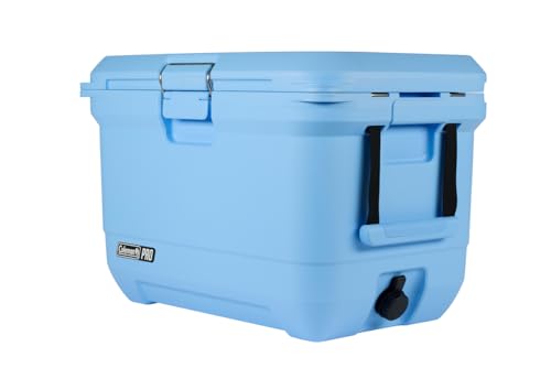 Coleman Pro 55qt Wheeled Ultra-Light Premium Hard Cooler, Extra-Thick Insulation Keeps Ice up to 5 Days, 92-Can Capacity, Heavy-Duty Wheels