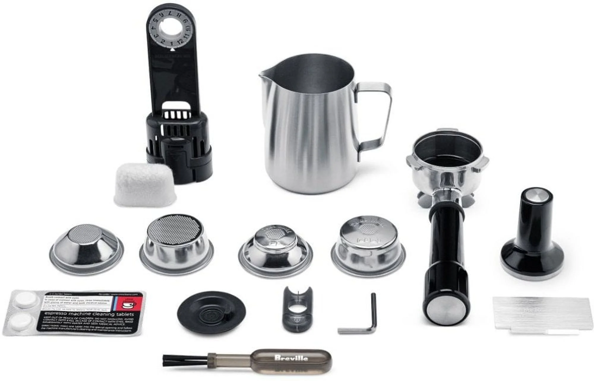 Breville BES870XL Barista Express Espresso Machine, Brushed Stainless Steel, Large - Radiant Selections