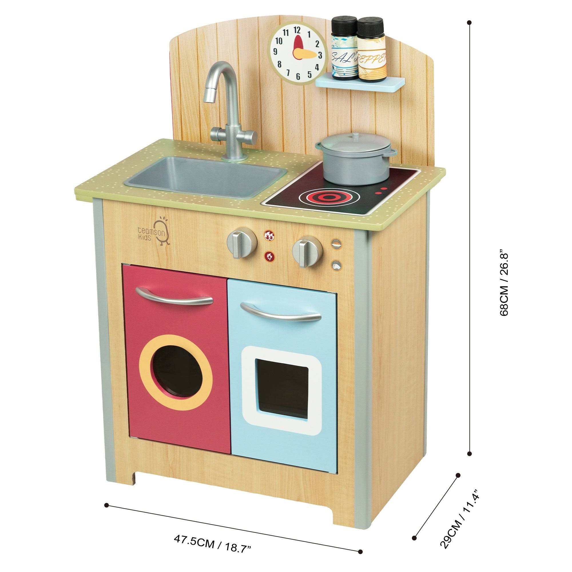 Teamson Kids - Little Chef Porto Classic Play Kitchen - Wood