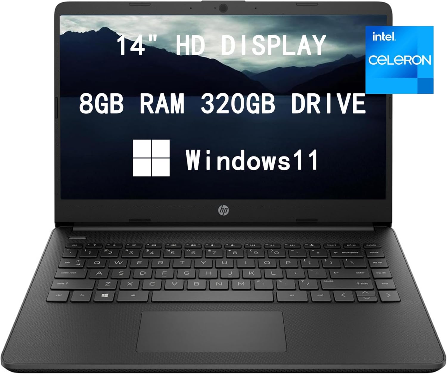 HP 2023 Newest Upgraded Laptops for College Student & Business, 14'' HD Computer, Intel Celeron N4120 Quad-Core, 8GB RAM