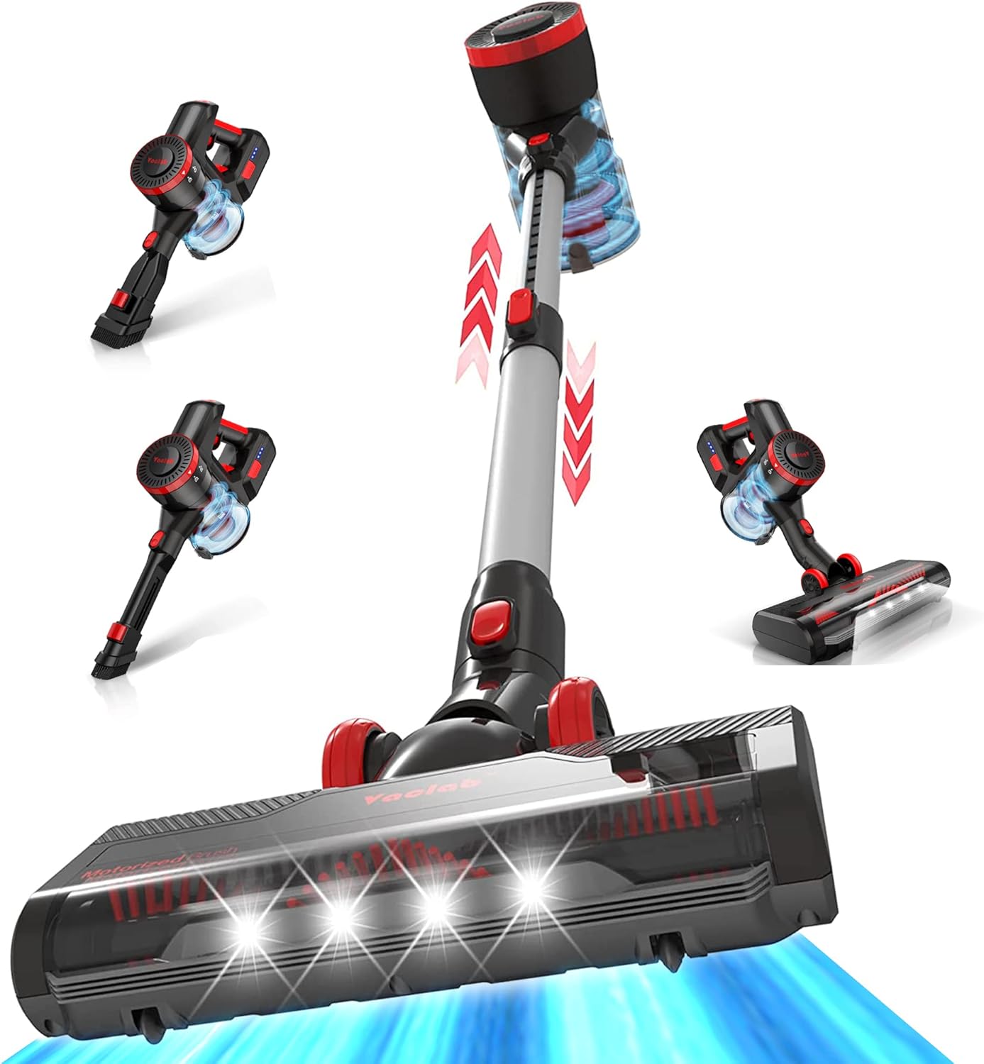 VACLAB Lightweight Cordless Vacuum Cleaner with Thickened & Durable ABS Material, BPA Free, 23000Pa Stick Vacuum, 40 Minutes