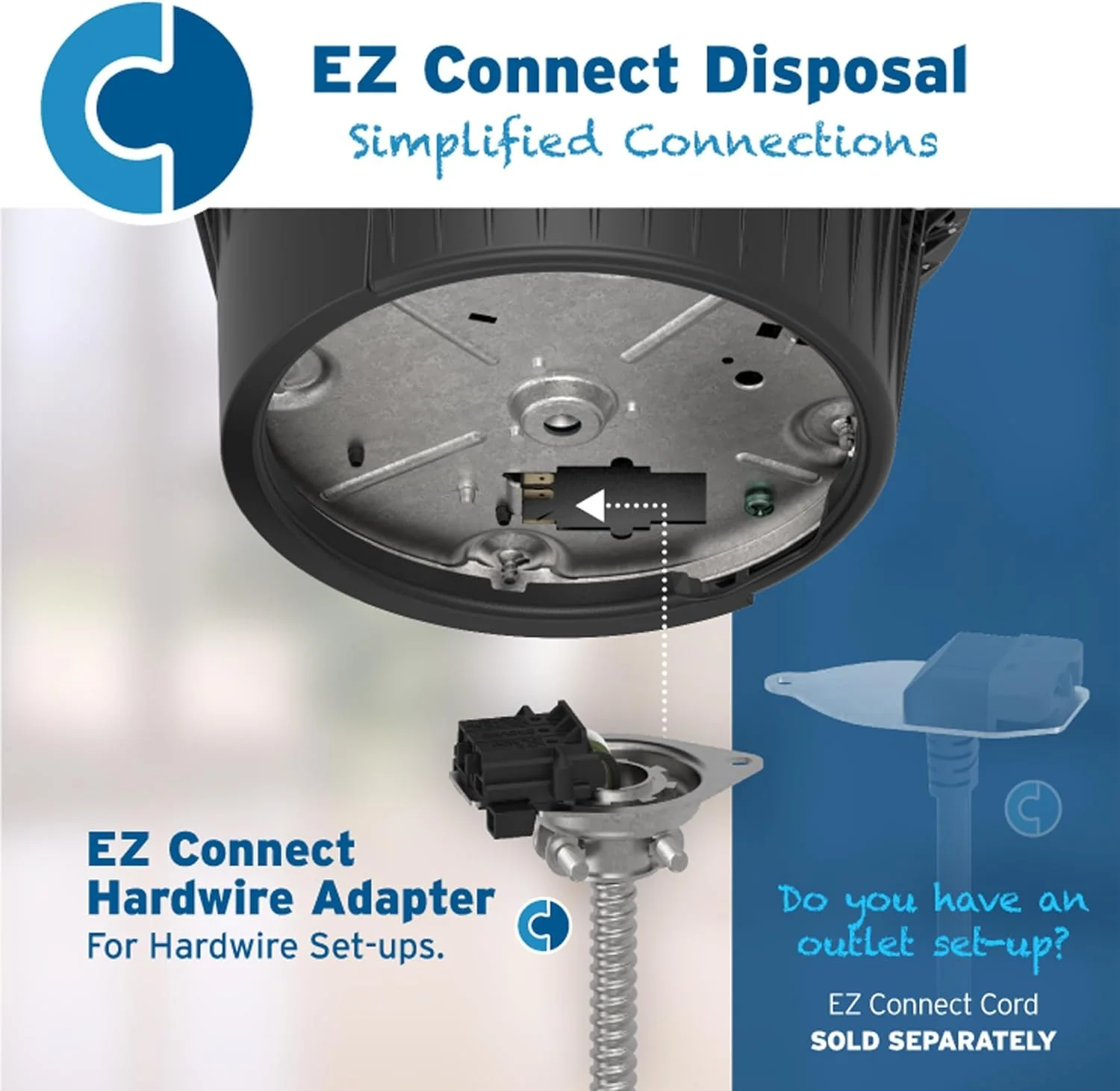 InSinkErator Power 1HP, 1 HP Garbage Disposal, Power Series EZ Connect Continuous Feed Food Waste Disposer