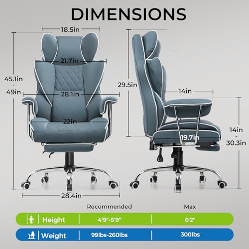 GTRACING Gaming Chair,Office Chair with Pocket Spring Lumbar Support