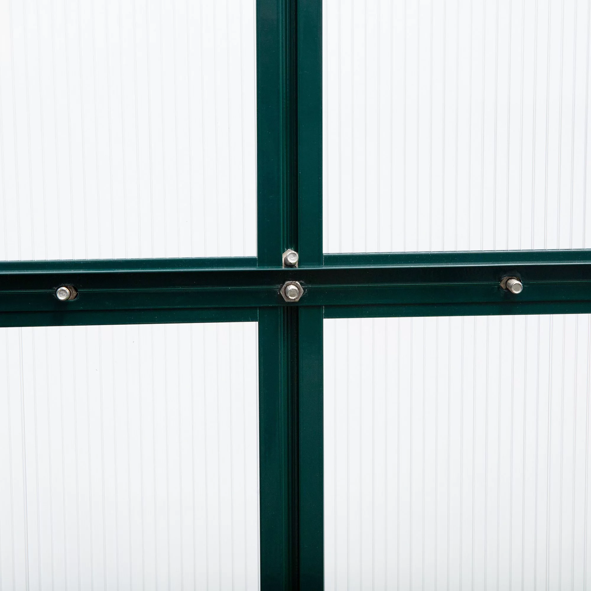 Outsunny 6' x 10' x 7' Large Polycarbonate Walk-in Greenhouse, Green