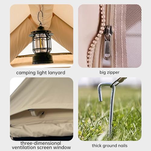 Inflatable Camping Tents with Hand Pump, Air Glamping Tents, Easy Setup Waterproof and Windproof Blow up Tent