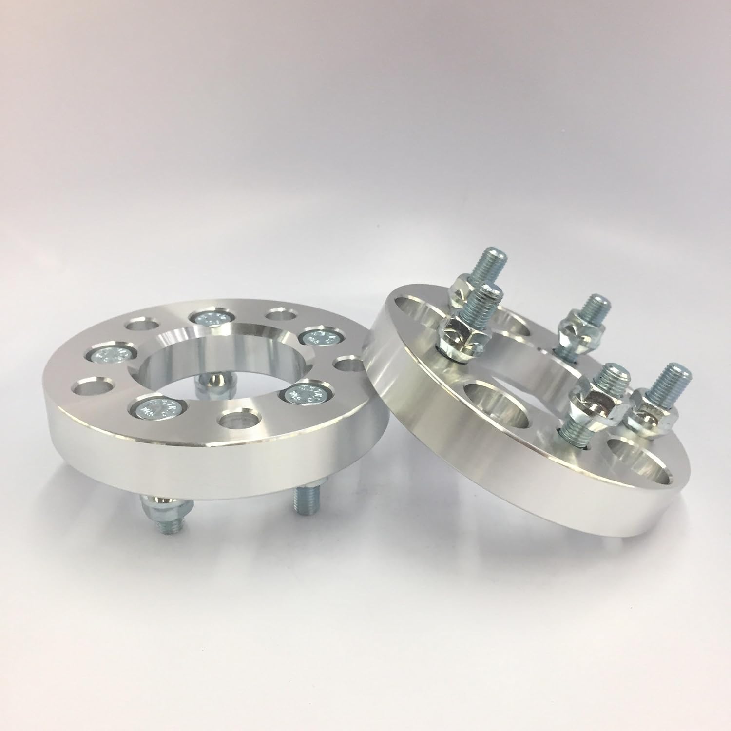 Customadeonly 4 Pieces 1" 25mm Conversion Wheel Adapters 5x100 to 5x114.3 (Change Bolt Pattern) 12x1.5 Studs Center Bore 67.1mm with Open End Lug