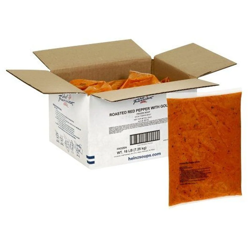 Chef Francisco Roasted Red Pepper and Gouda Bisque, 4 Pound -- 4 per case
