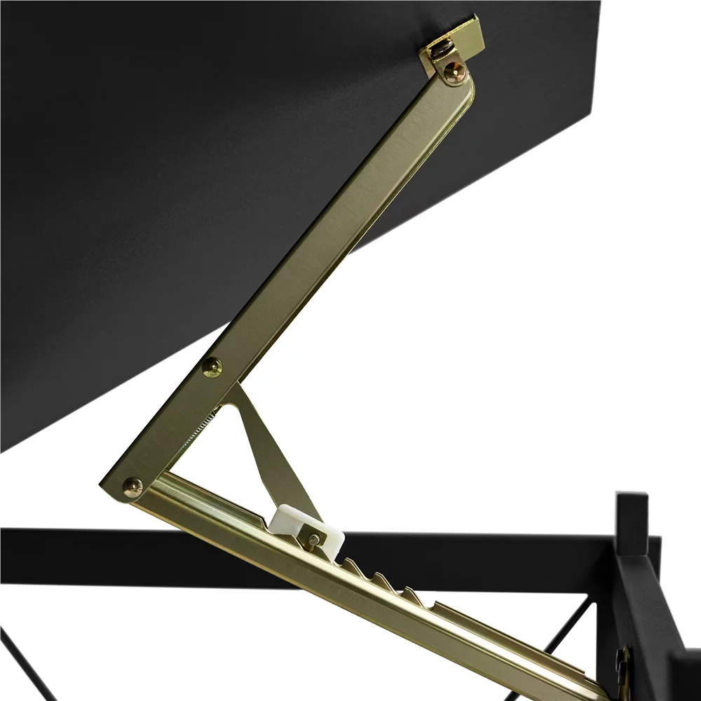 Yaheetech Drafting Table for Artists w/ Tilting Tabletop and Height-Adjustable Mid-Back Mesh Office Chair Set, Black