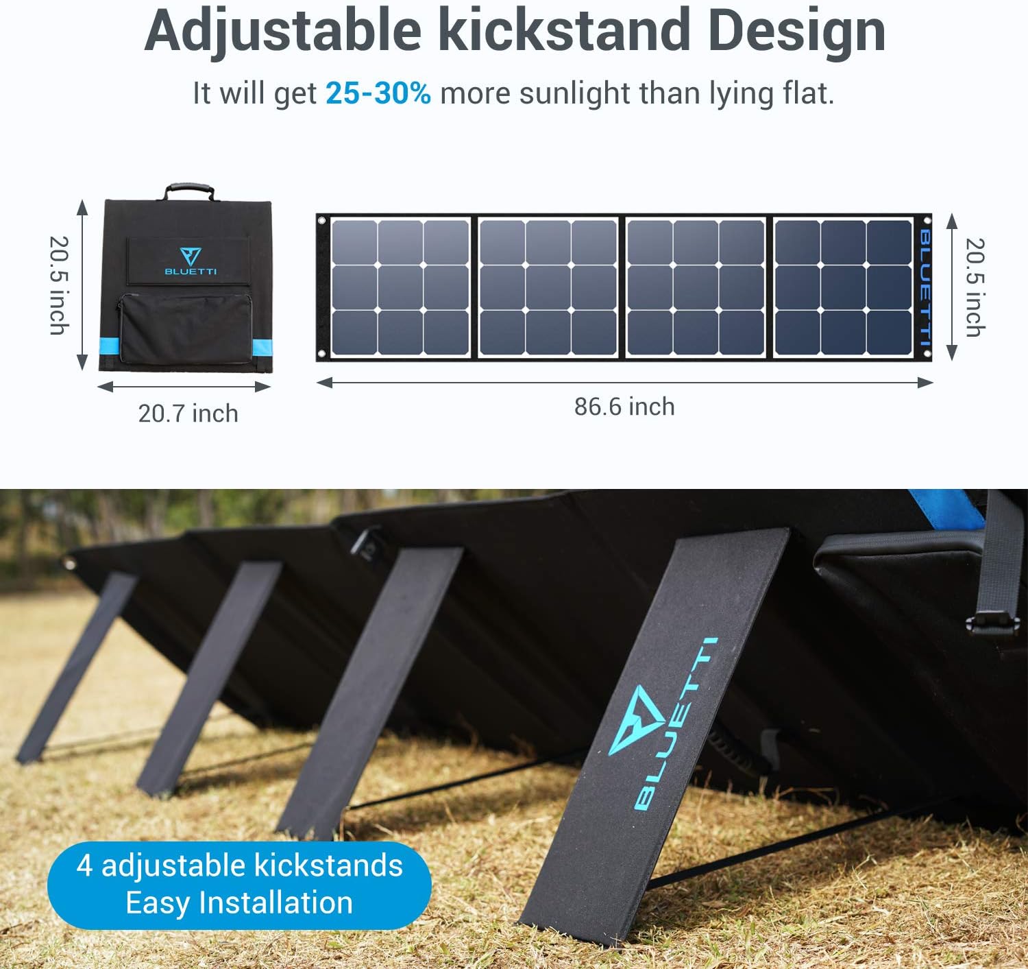 BLUETTI SP200 200w Solar Panel for AC200P/EB70/AC50S/EB150/EB240 Power Station