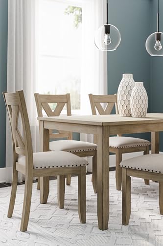 Signature Design by Ashley Caitbrook Rustic 7 Piece Dining Set, Include Table and 6 Chairs, Gray