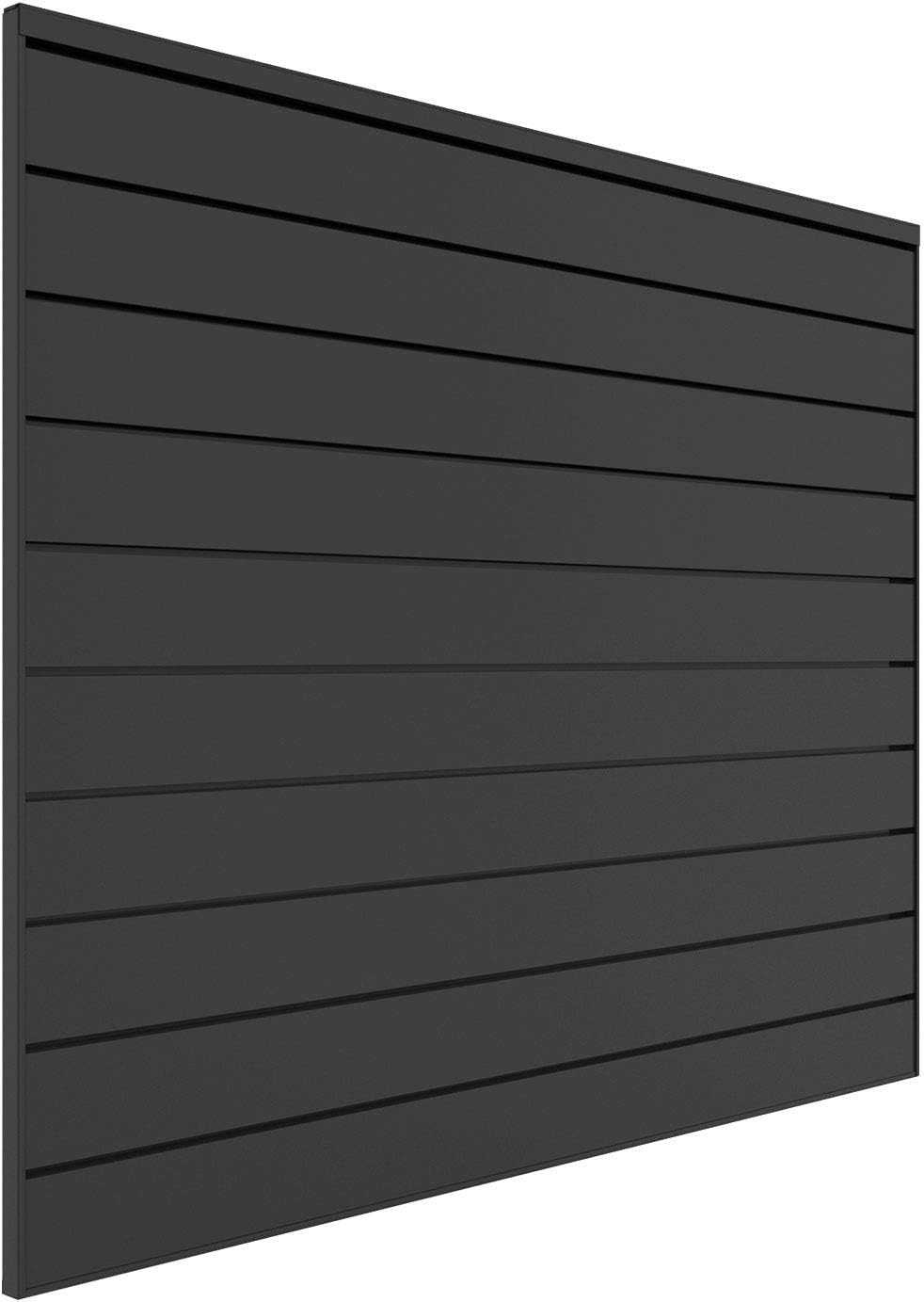 Proslat 88106 Heavy Duty PVC Slatwall Garage Organizer, 4-Feet by 4-Feet Section, Light Grey