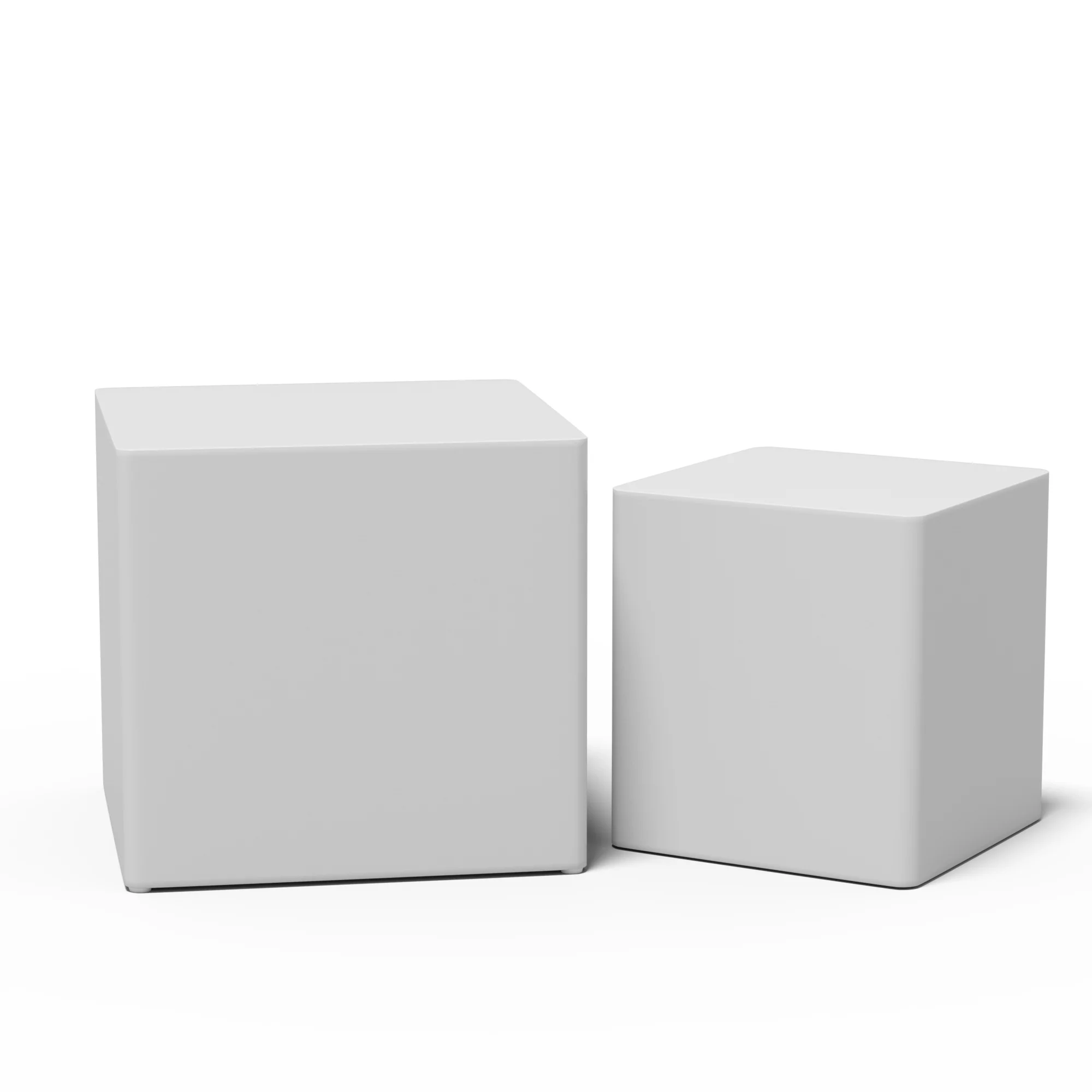 MDF Nesting table/side table/coffee table/end table(white),for living room,office,bedroom,White