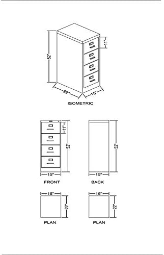 4-Drawer Letter-Size Vertical File Cabinet (Putty)