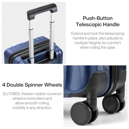 Hanke 29 Inch Luggage Suitcases With Spinner Wheels Lightweight PC hardside Rolling Suitcase With Travel Lock, Checked-Large 29-Inch(Blackish Green)