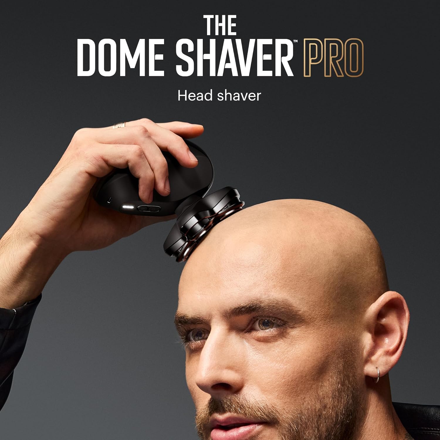 MANSCAPED® The Dome Shaver™ PRO Head Shaver for Bald Men – Five Rotary Blade Design with SkinSafe® & FlexAdjust Technology, Waterproof