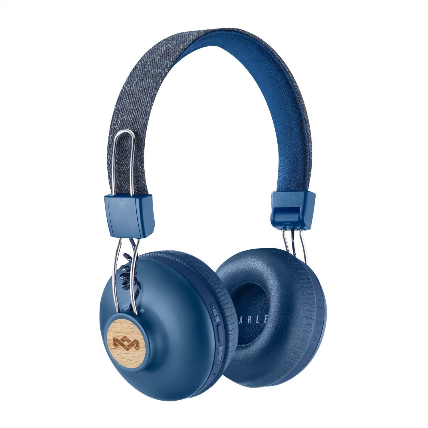 House of Marley Positive Vibration 2: Over-Ear Headphones with Microphone, Wireless Bluetooth Connectivity, and 10 Hours of Playtime (Black) Pack of 2