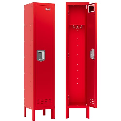 Metal Locker with 5 Doors,Lockers for Employees,66'' Steel Storage Locker for School,Gym, Office, Office,Garage