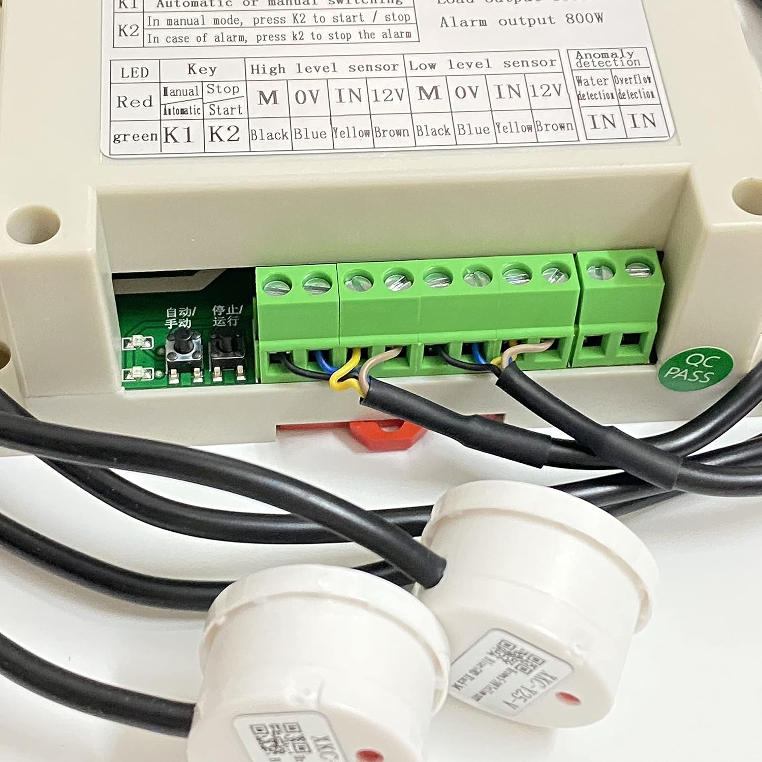 Taidacent Automatic Water Level Controller Water Pump Controller Water Tank Automatic Filling System Either to Fill or Empty a Tank Two Non Contact