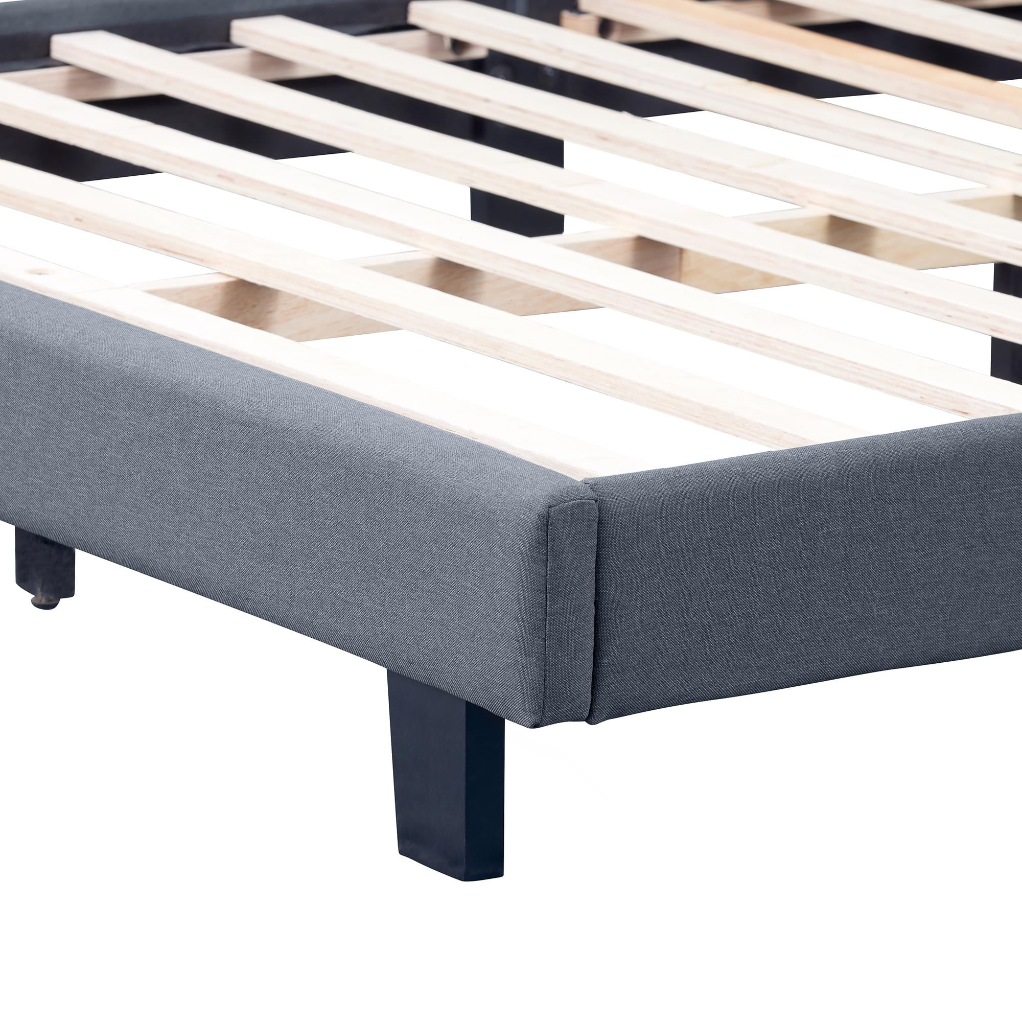 Camden Isle Carlisle Platform Bed | Button Tufted Headboard | King, Gray