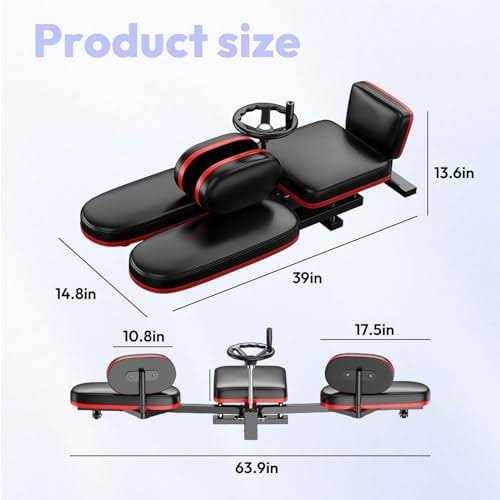 BotaBay Pro Leg Stretcher 330LBS Leg Stretch Machine Heavy Duty Steel Frame Leg Stretcher Machine Training Fitness Equipment Leg Stretcher for Home