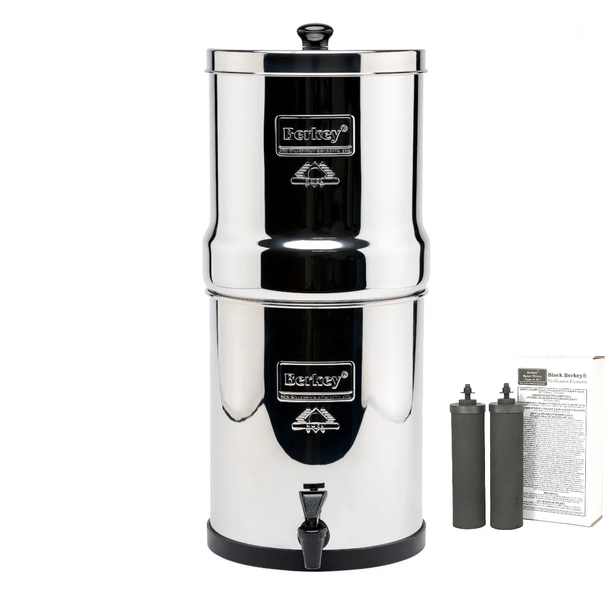 Royal Berkey Water Purification System with 2 Black & PF2 Fluoride Filters