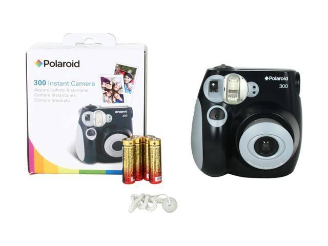 Polaroid PIC-300 Analog Instant Film Camera with 60mm Lens - Black