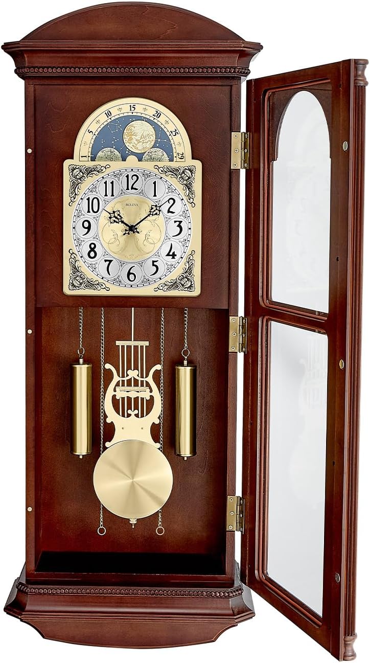 Bulova Litchfield Large Wall Regulater Chime Clock