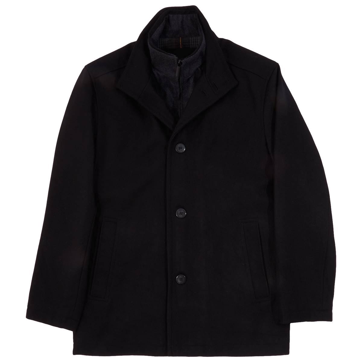 Mens London Fog Wool Blend Car Coat XL Mocha