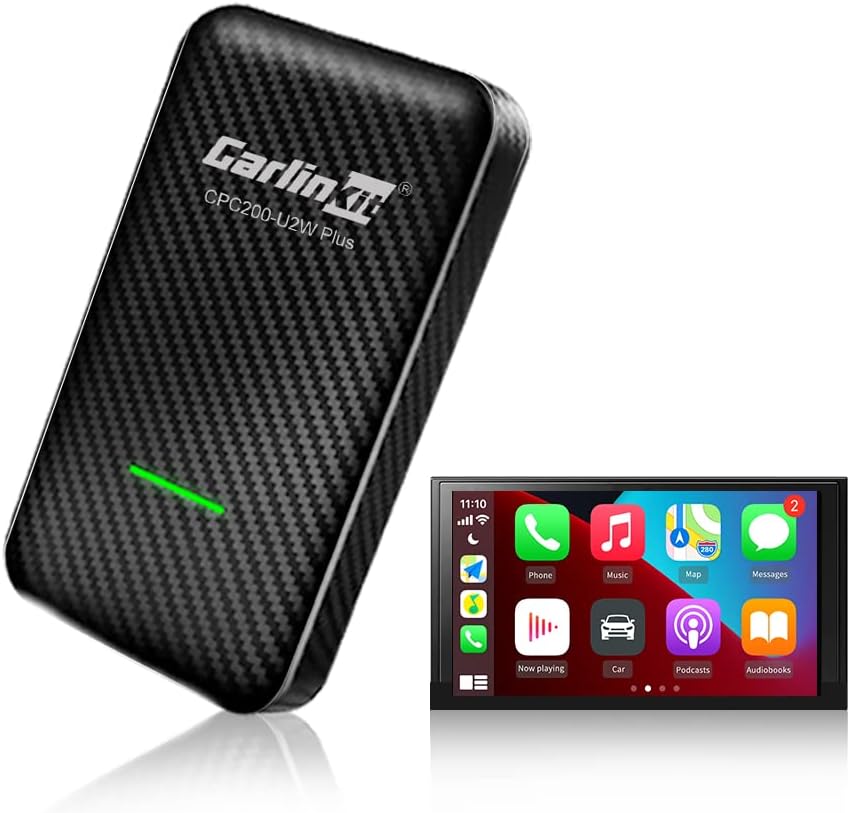 CarlinKit 3.0 Wireless CarPlay Adapter Compatible with 98% Cars with Built-in Wired CarPlay