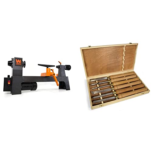 WEN Mini Benchtop Wood Lathe, 8-Inch by 13-Inch with Variable Speed (LA3421)