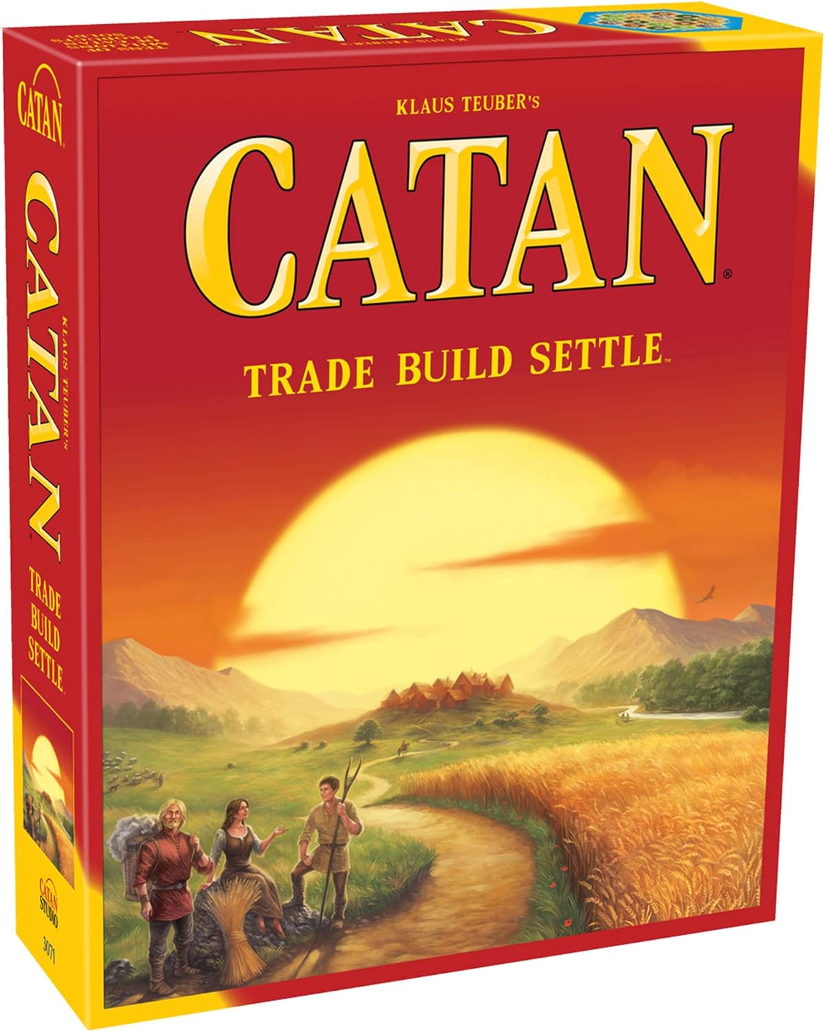 Catan Board Game (Base Game) | Family Board Game | Board Game for Adults and Family | Adventure Board Game | Ages 10+ | for 3 to 4 Players | Average