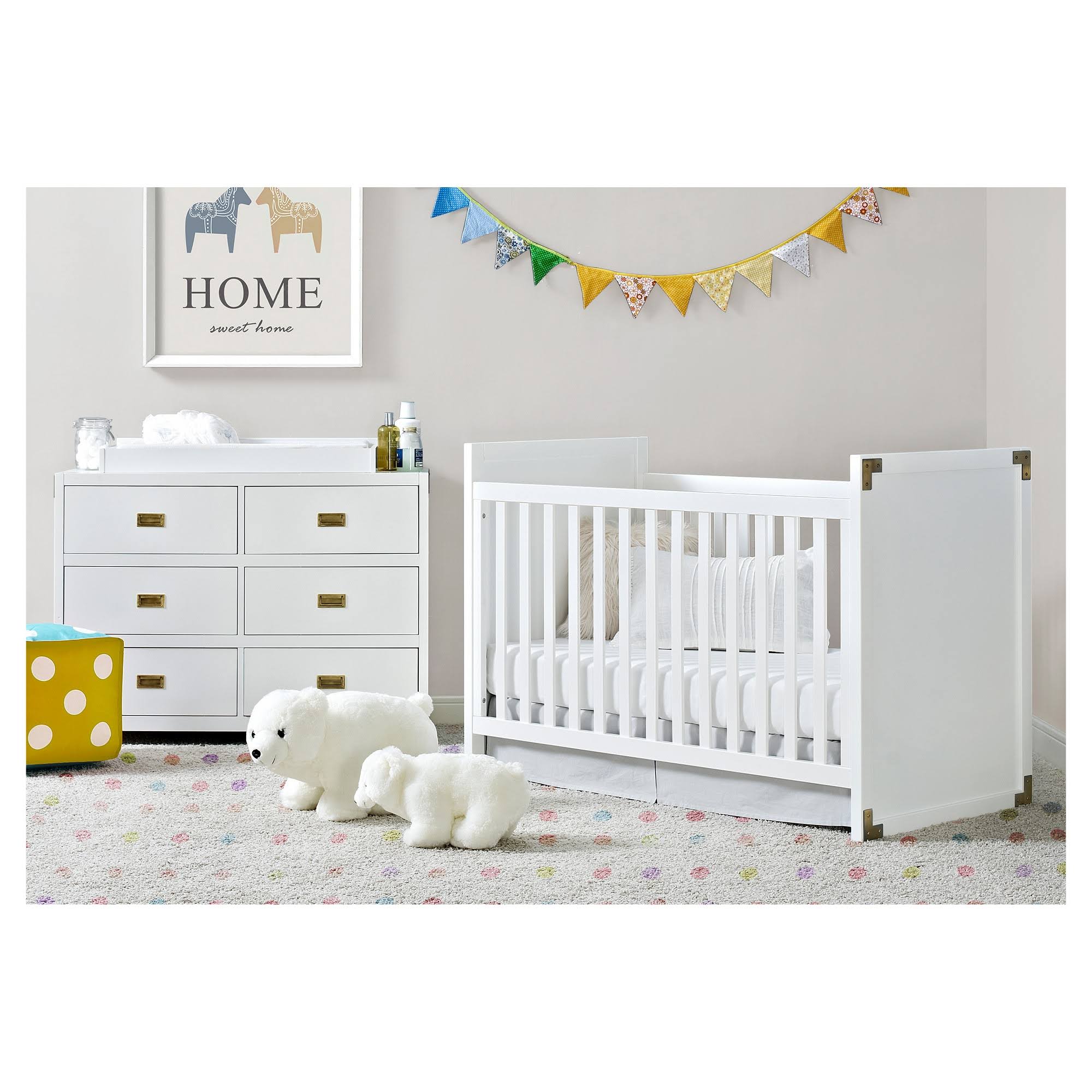 Baby Relax Miles Campaign Dresser - White