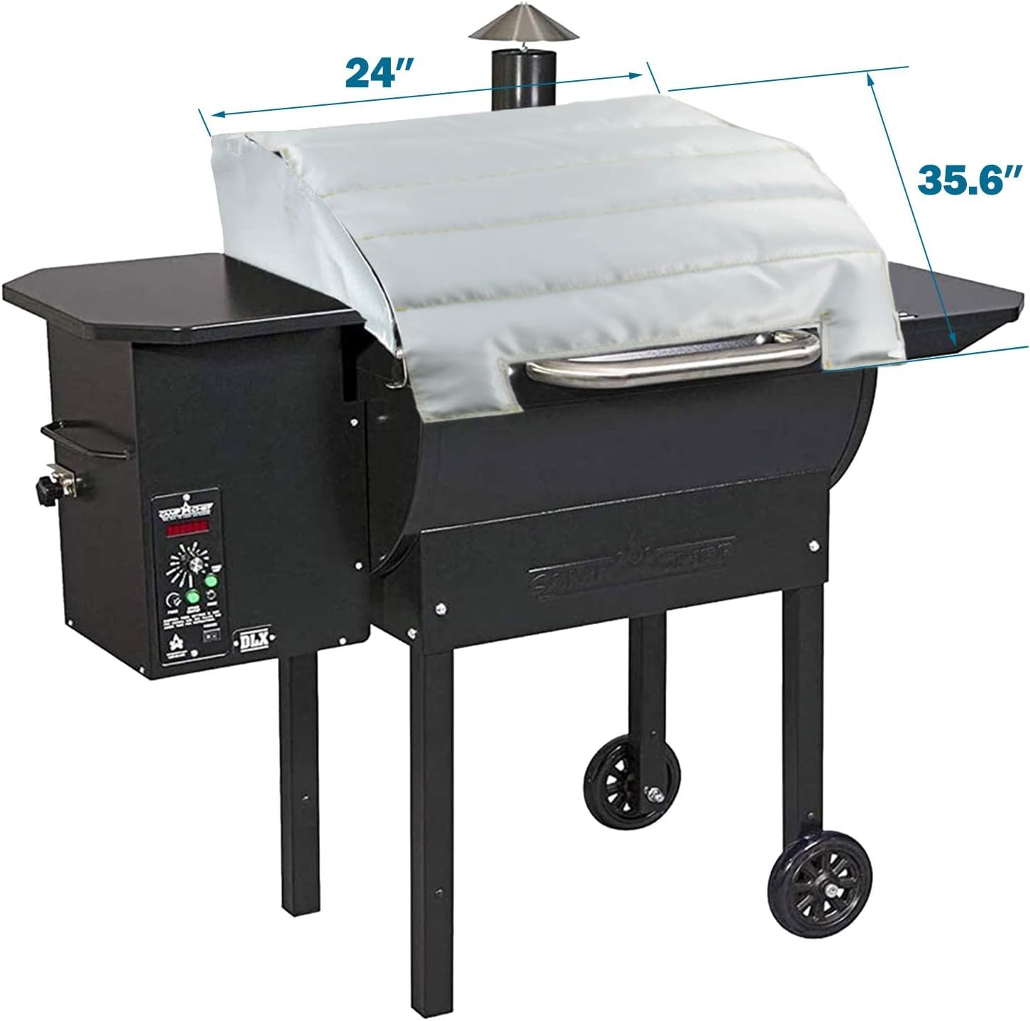 Uniflasy 24" Grill Thermal Insulated Blanket for Camp Chef Smokepro and Woodwind Classic 24" Pellet Grills