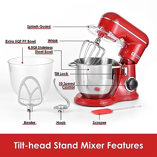 Kitchen in the box Stand Mixer Two bowls Mixer Electric Food Mixer