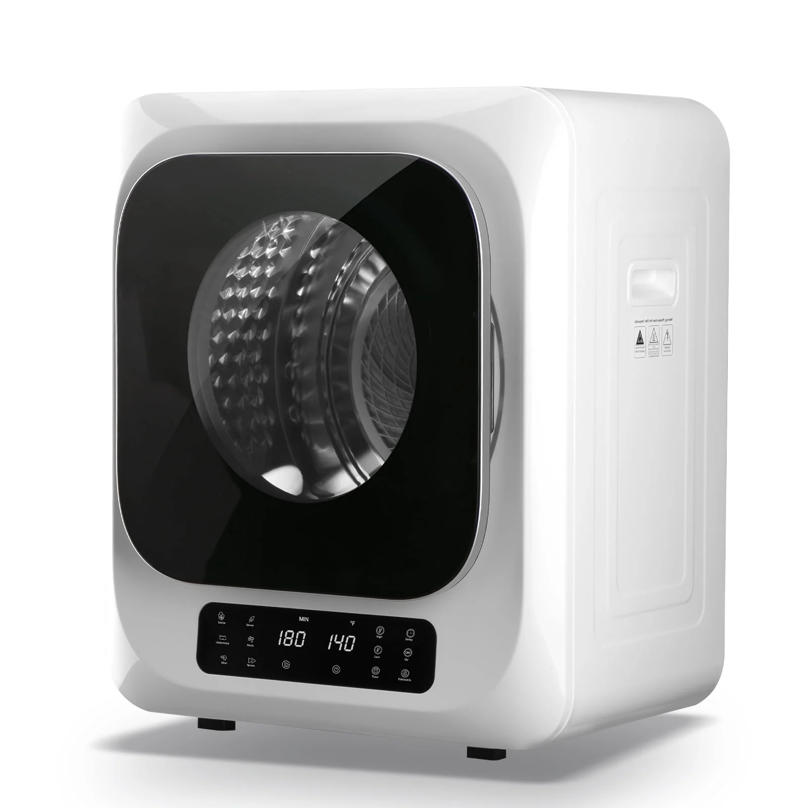Auertech 850W, 1.6 Cu.ft. Electric Portable Dryer Compact Cloth Dryer, Stainless Steel Tub LCD Panel