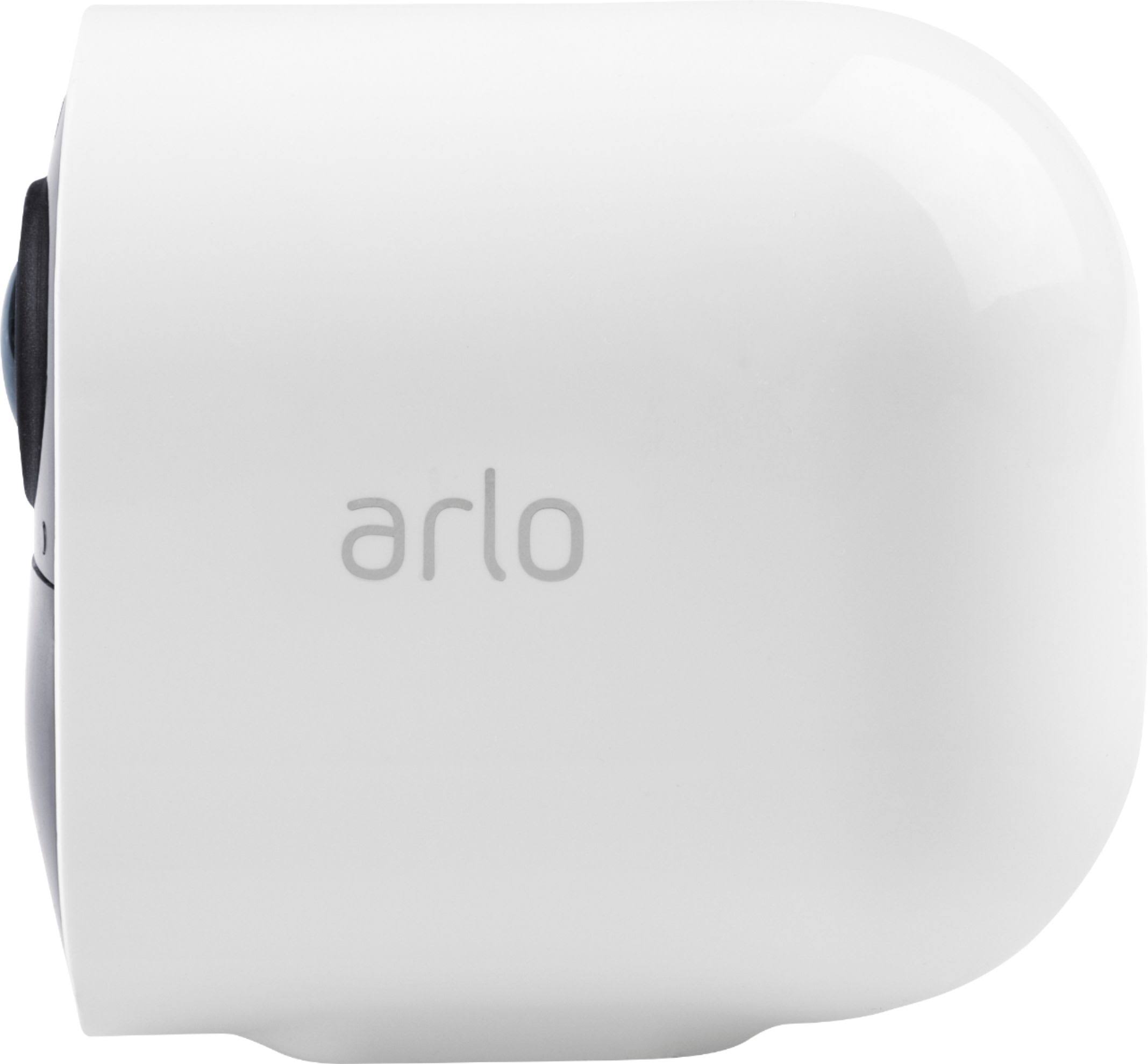 Arlo - Ultra 4-Camera Indoor/Outdoor Wire Free 4K HDR Security Camera System - White