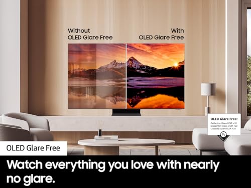 SAMSUNG 77-Inch Class OLED 4K S95D Series HDR Pro Smart TV w/Dolby Atmos, Object Tracking Sound+, Motion Xcelerator, Real Depth Enhancer