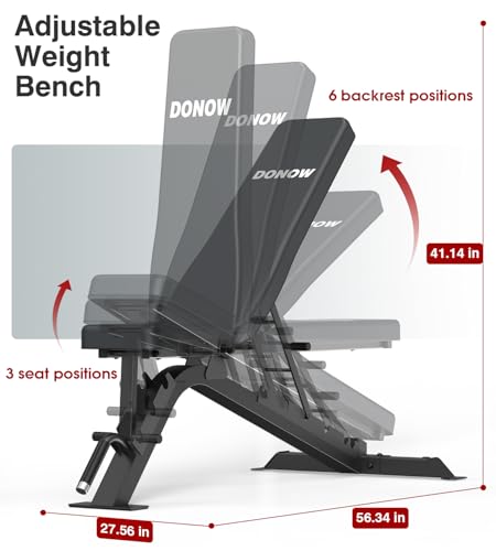 DONOW Smith Machine with Weight Stacks Power Cage Squat Rack Dual Cable Crossover Machine Home Gym Systems Station LAT Pull Down
