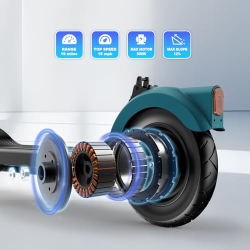 Electric Scooter Adults, Foldable 8.5" Tires E Scooter for Adults, 19 Mph, 350W Motor Fast Cooter