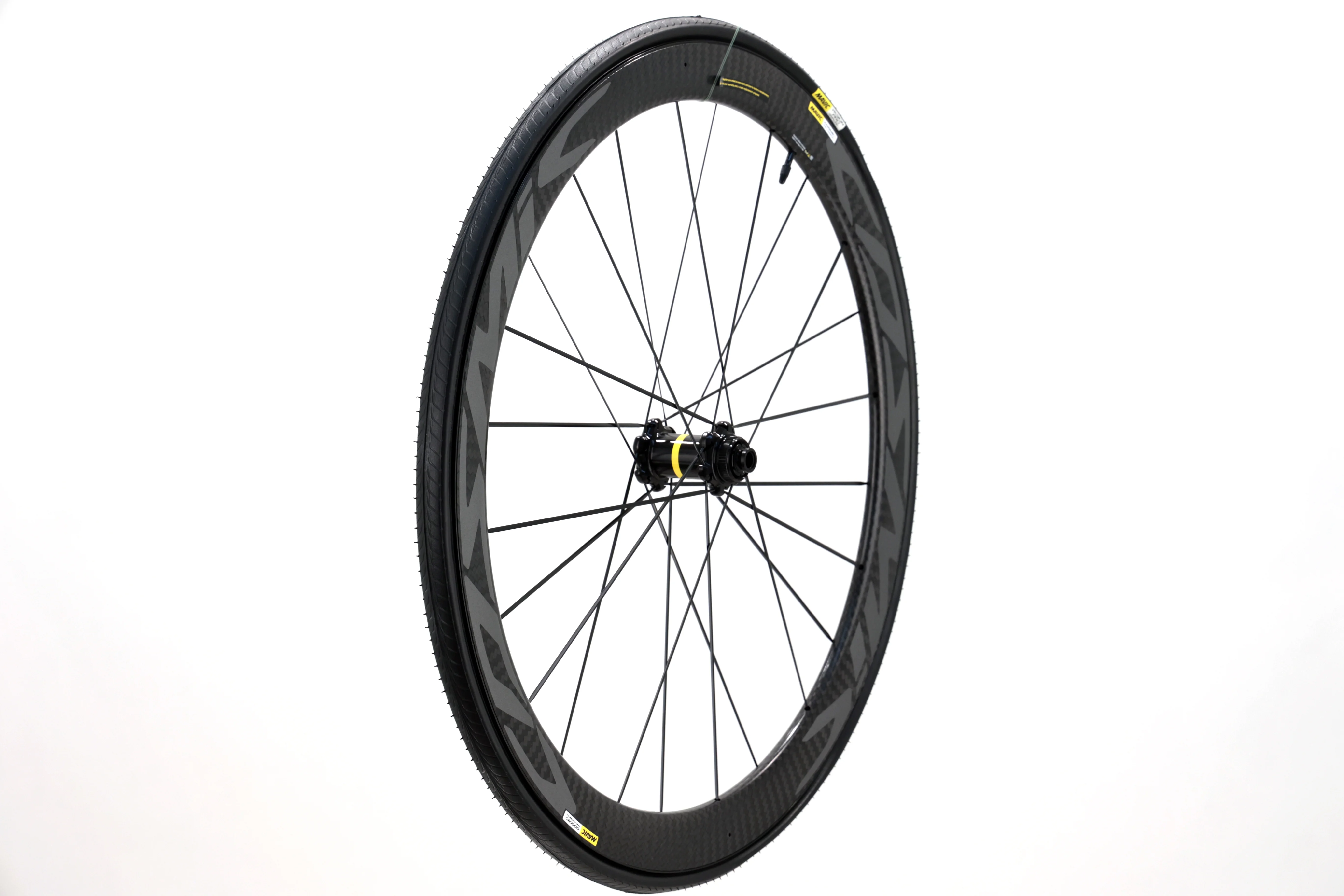 Mavic Cosmic Pro Carbon Front Wheel, 700c, Clincher, 12 x 100mm TA, 24H, Disc - Radiant Selections