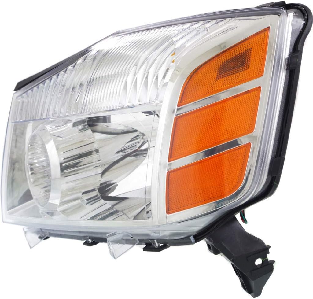 For Nissan Armada Headlight Assembly 2004 2005 2006 Pair Driver and Passenger Side CAPA NI2502154C