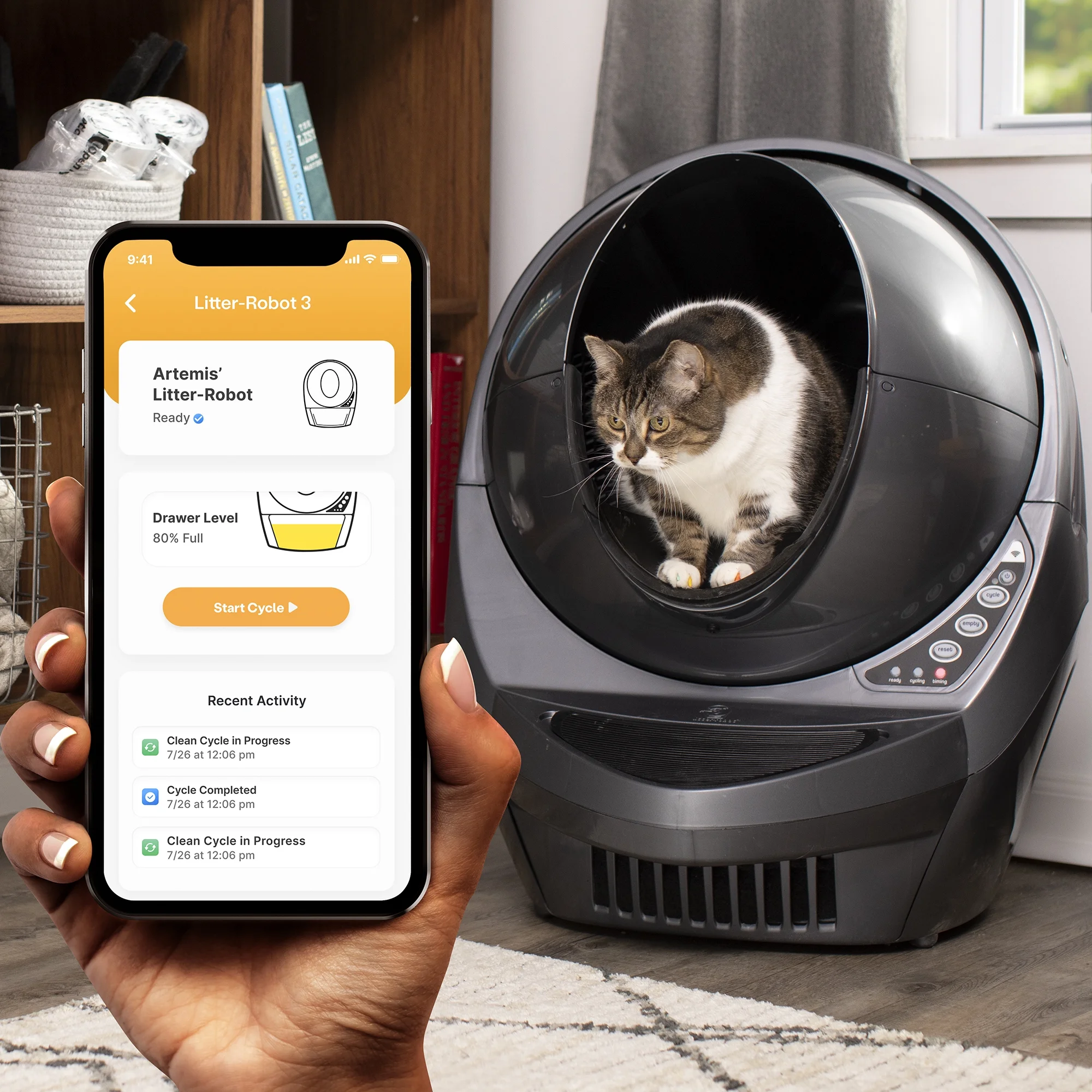 Litter-Robot 3 Connect, Grey
