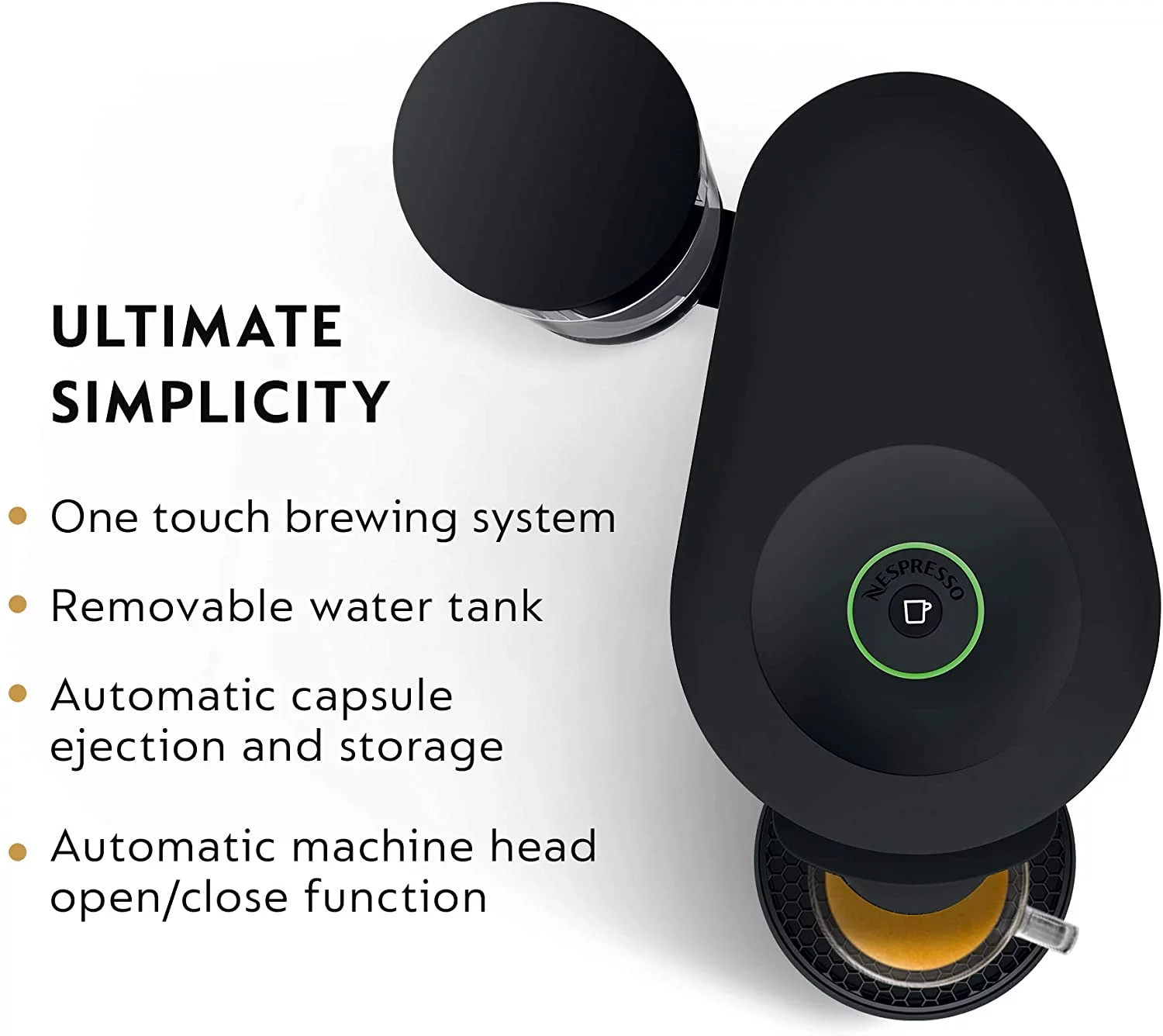Nespresso VertuoPlus Deluxe Coffee and Espresso Machine by De'Longhi with Milk Frother  Matte Black