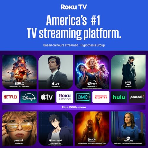 Westinghouse Roku TV - 43 Inch Smart TV, 4K UHD QLED Television w/HDR 10+, Dolby Vision, Wi-Fi & Mobile App Connectivity