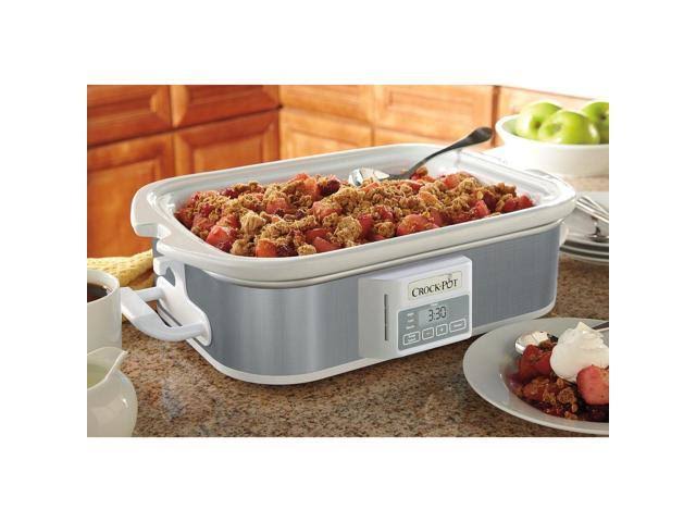 3.5 Qt. Crock-Pot SCCPCCP350-SS Programmable Digital Casserole Crock Slow Cooker