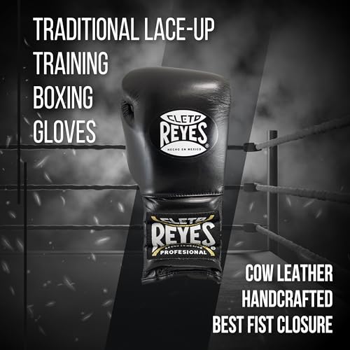 CLETO REYES Traditional Professional Boxing Gloves with Laces for Training, Sparring and Heavy Punching Bags for Men and Women, MMA, Kickboxing