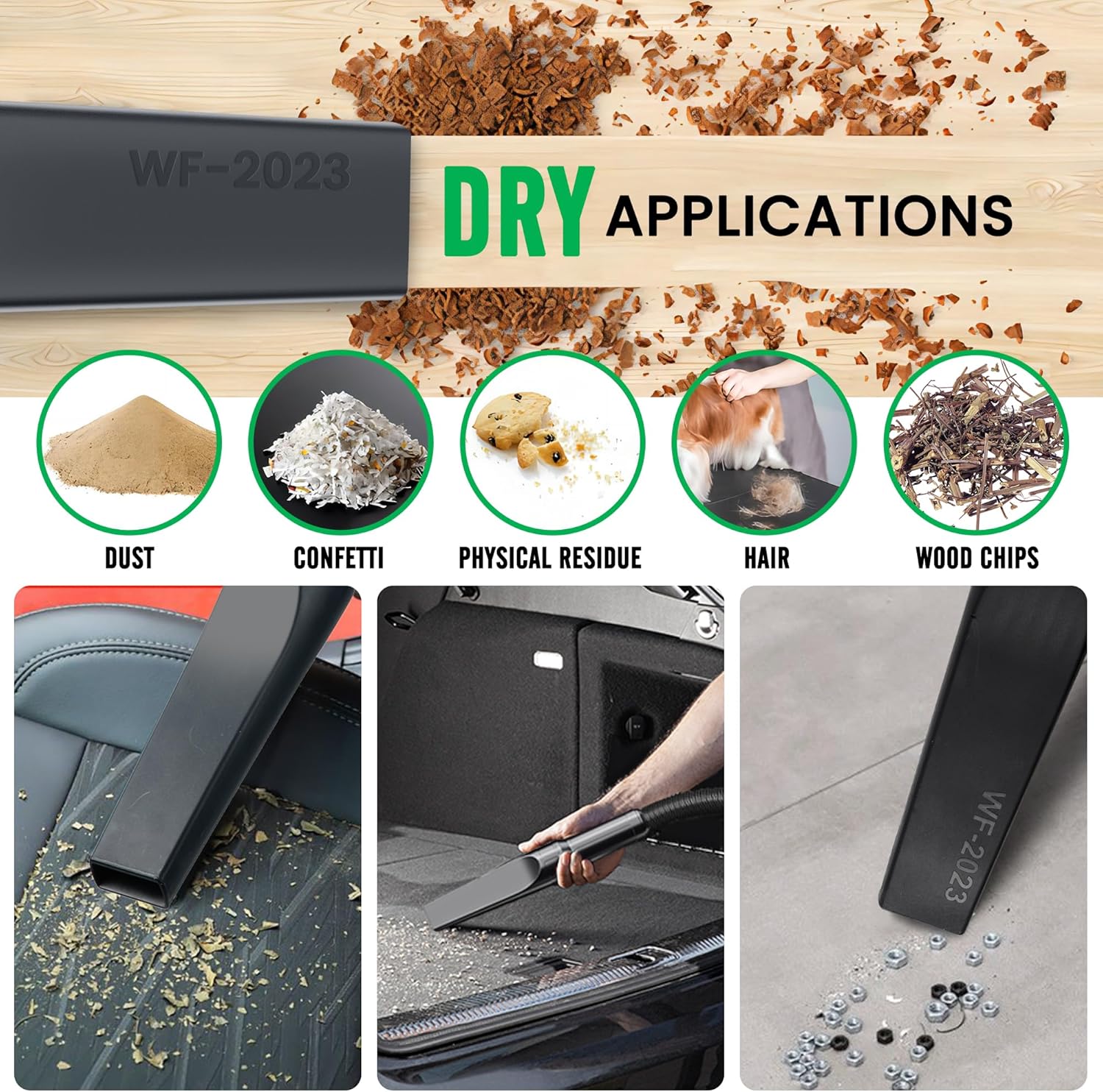 Garage Vacuum Wall Mounted, 5 Gallon Wet Dry Car Vacuum Cleaner with 26 ft Extra Long Hose for Garage, Car, Workshop, Pet Hair, Black