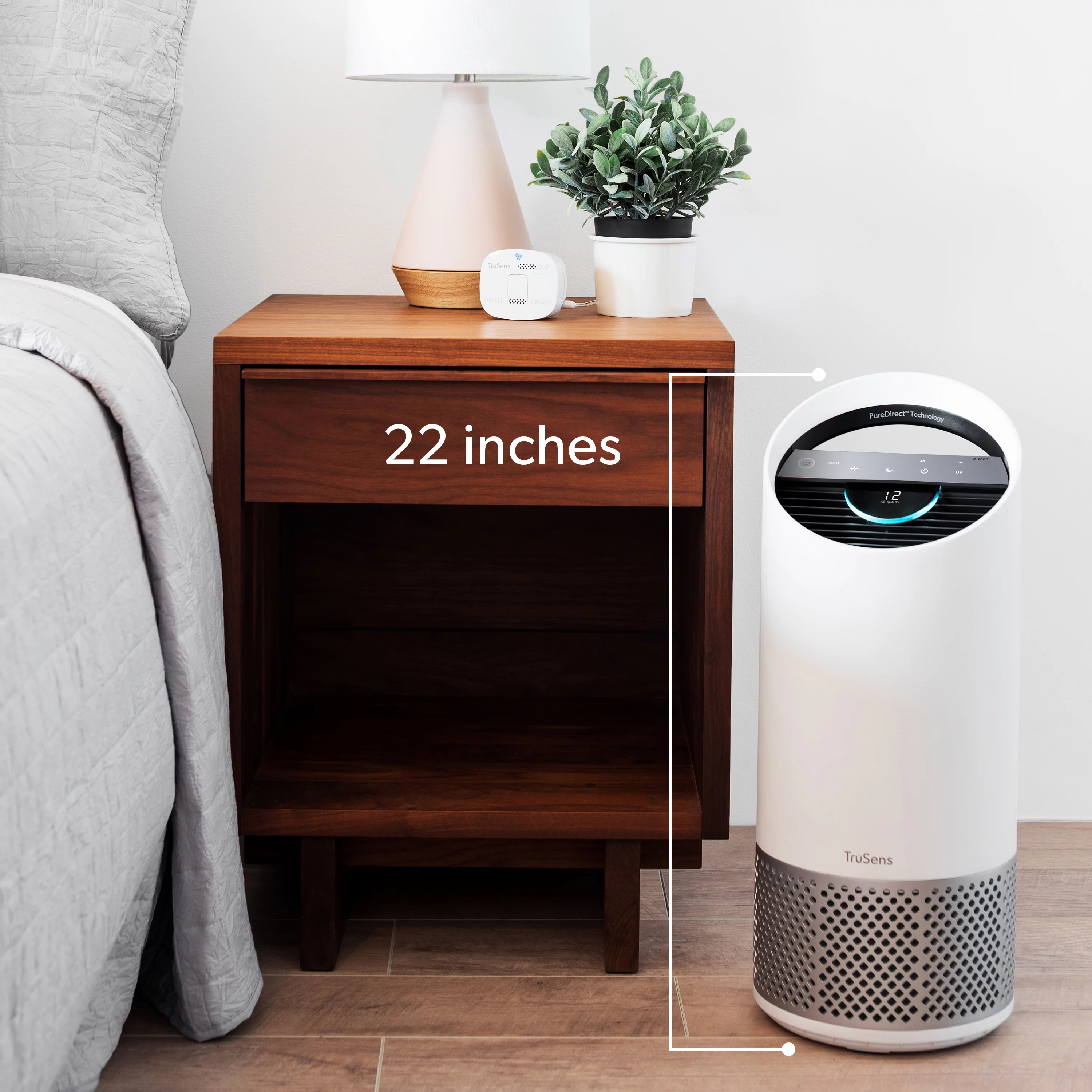TruSens Air Purifier, Medium, with Air Quality Monitor, Z-2000