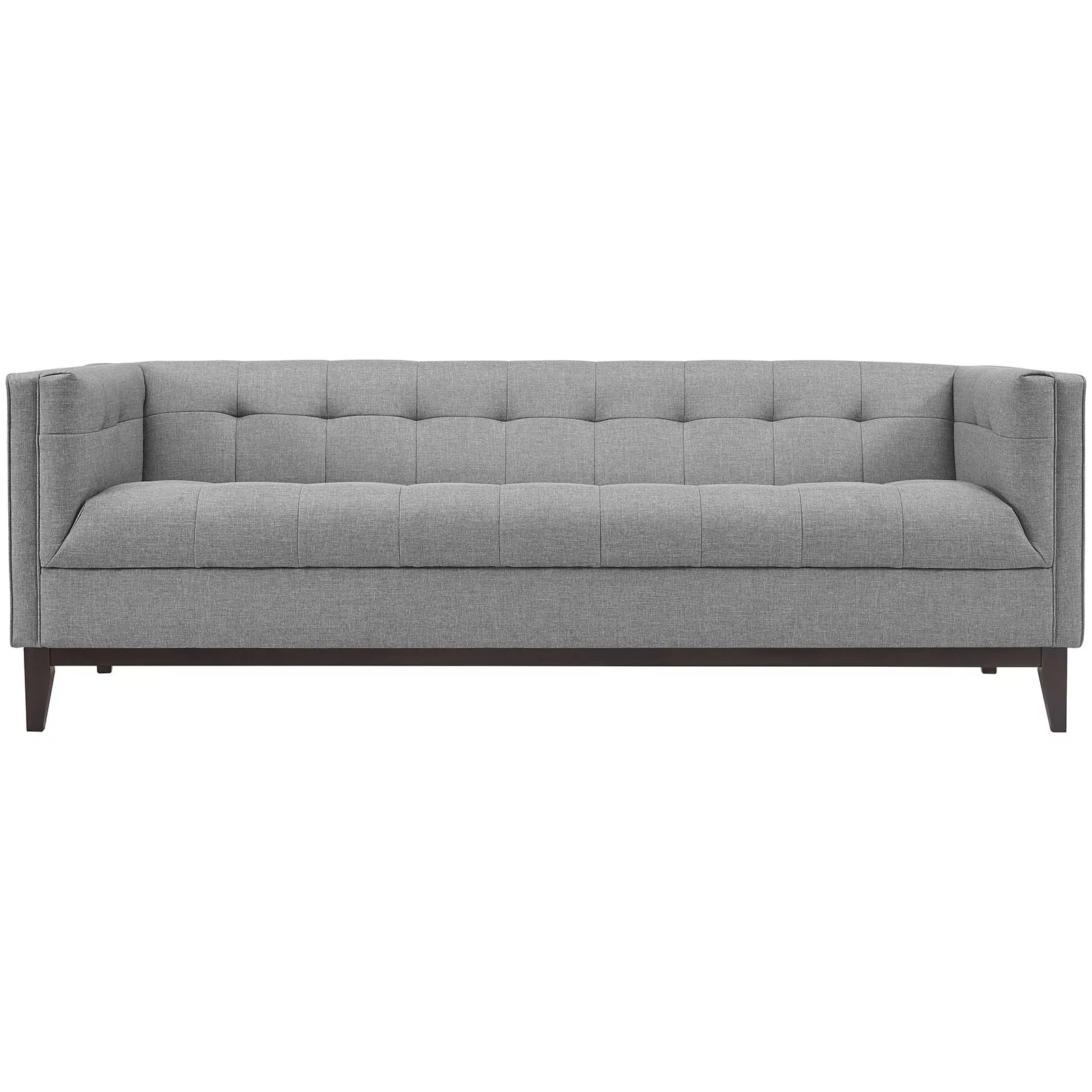 Modern Contemporary Urban Design Living Lounge Room Sofa, Grey Gray, Fabric